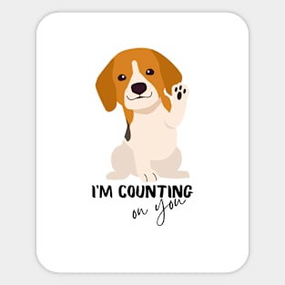 I'm counting on you Sticker